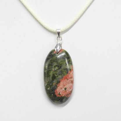 Pendentif Unakite en pierre naturelle