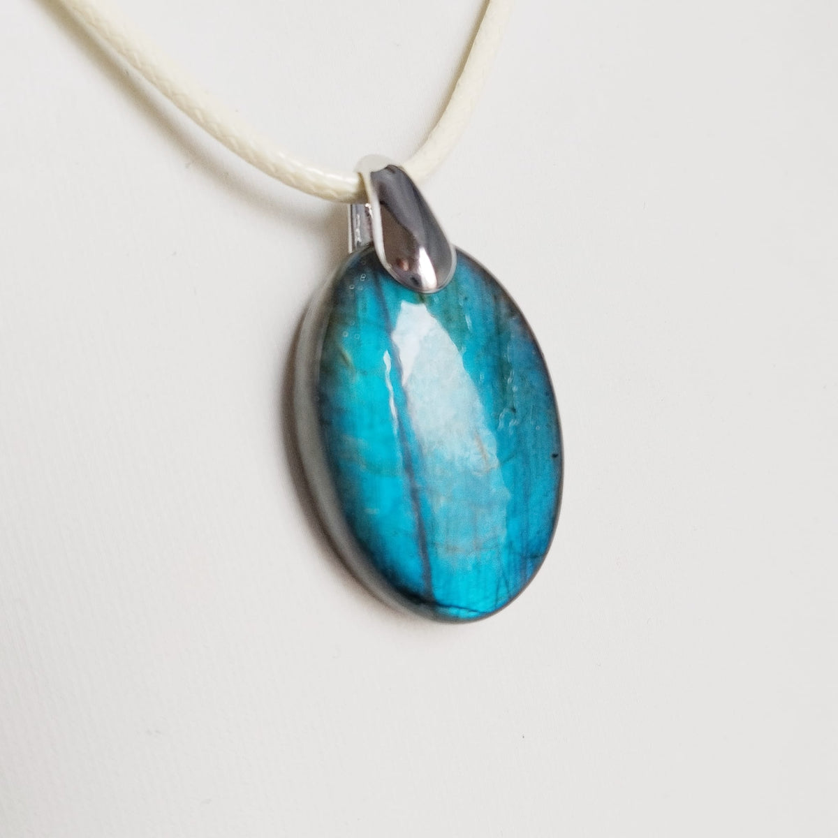 Pendentif en pierre naturelle - Labradorite