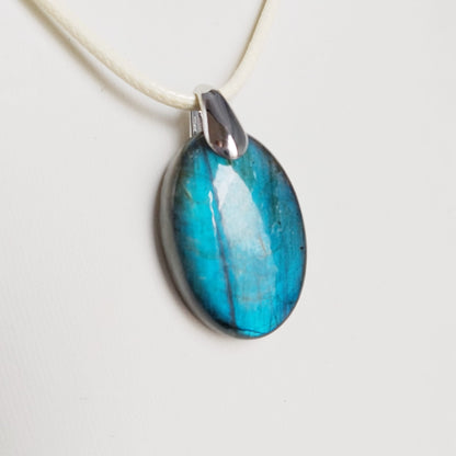 Pendentif en pierre naturelle - Labradorite