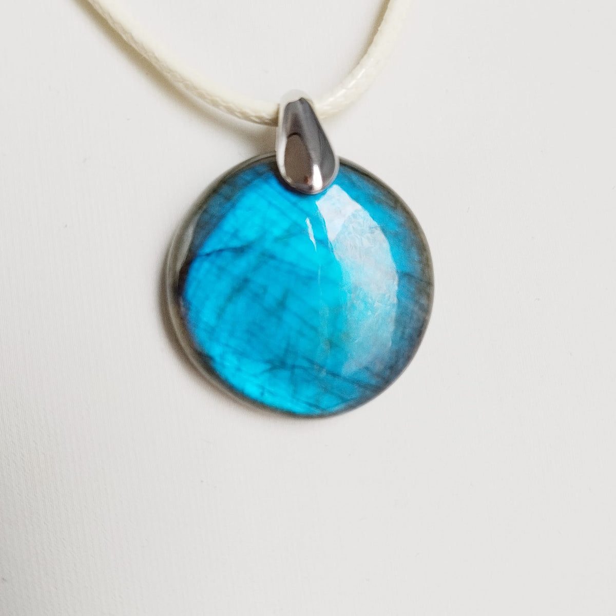 Pendentif en pierre naturelle - Labradorite