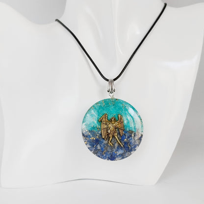 Pendentif Orgonite - Archange Saint Michel - 40 mm
