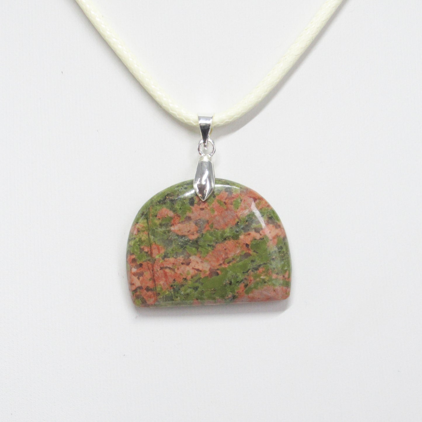 Pendentif Unakite en pierre naturelle