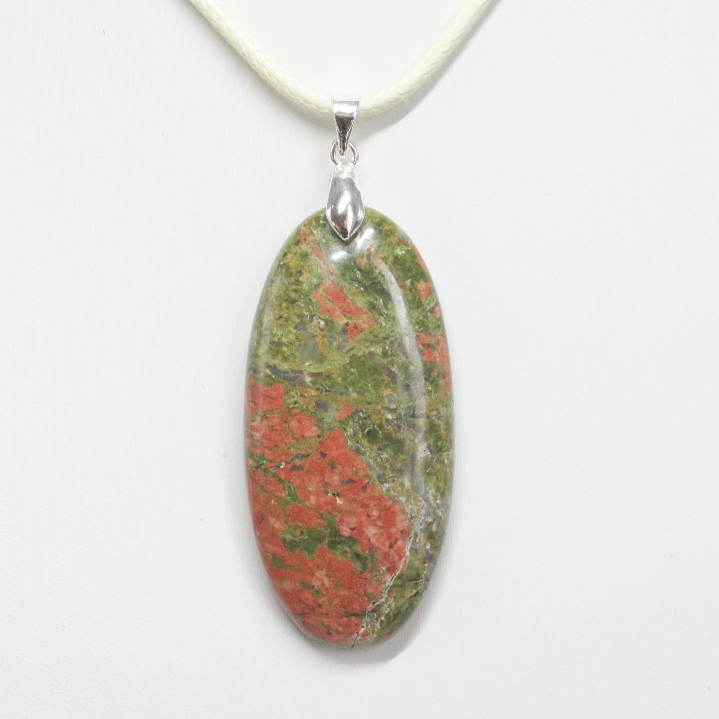 Pendentif Unakite en pierre naturelle