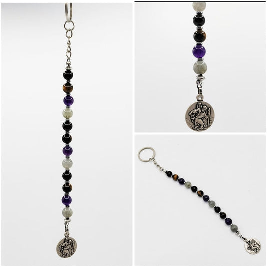 Talisman protection pour voiture en pierres naturelles - Edition limitée