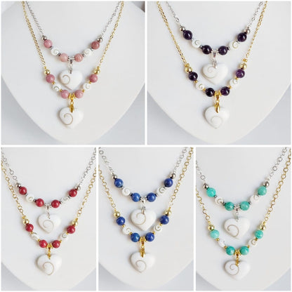 Collier en pierre naturelle - Oeil de Sainte Lucie - Edition limitée