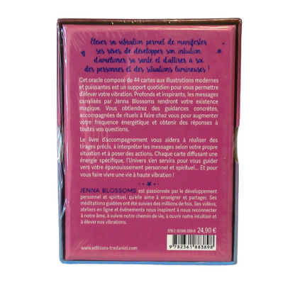monjolicaillou.fr - L'Oracle à Haute Vibration  https://monjolicaillou.fr/products/loracle-a-haute-vibration  Jenna Blossoms - Illustré par Clémentine Rocheron Elever sa vibration permet de manifester ses rêves, de développer son intuition, d'améliorer sa santé et d'attirer à soi des personnes et des situations lumineuses.